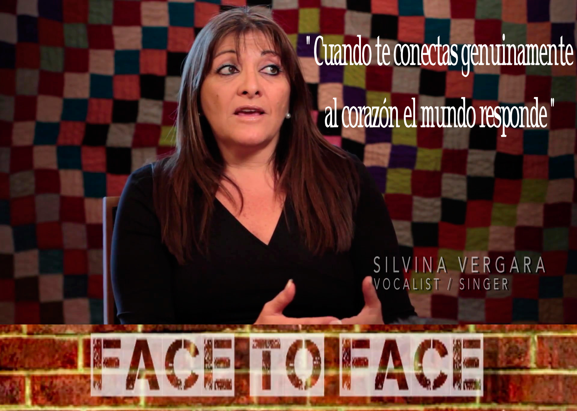 face to face with Singer Silvina Vergara